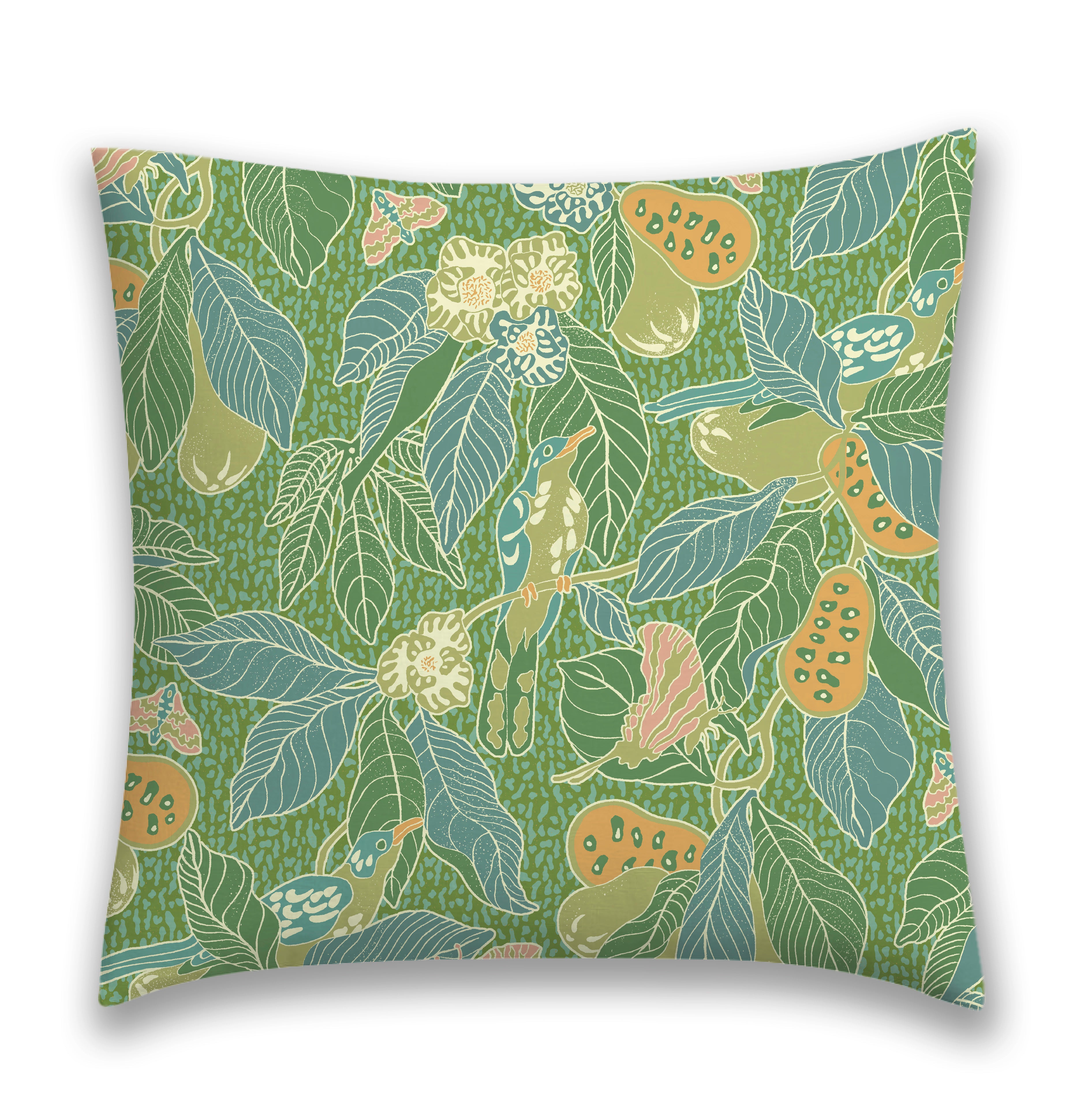PAWPAW Pillow in Leaf Green