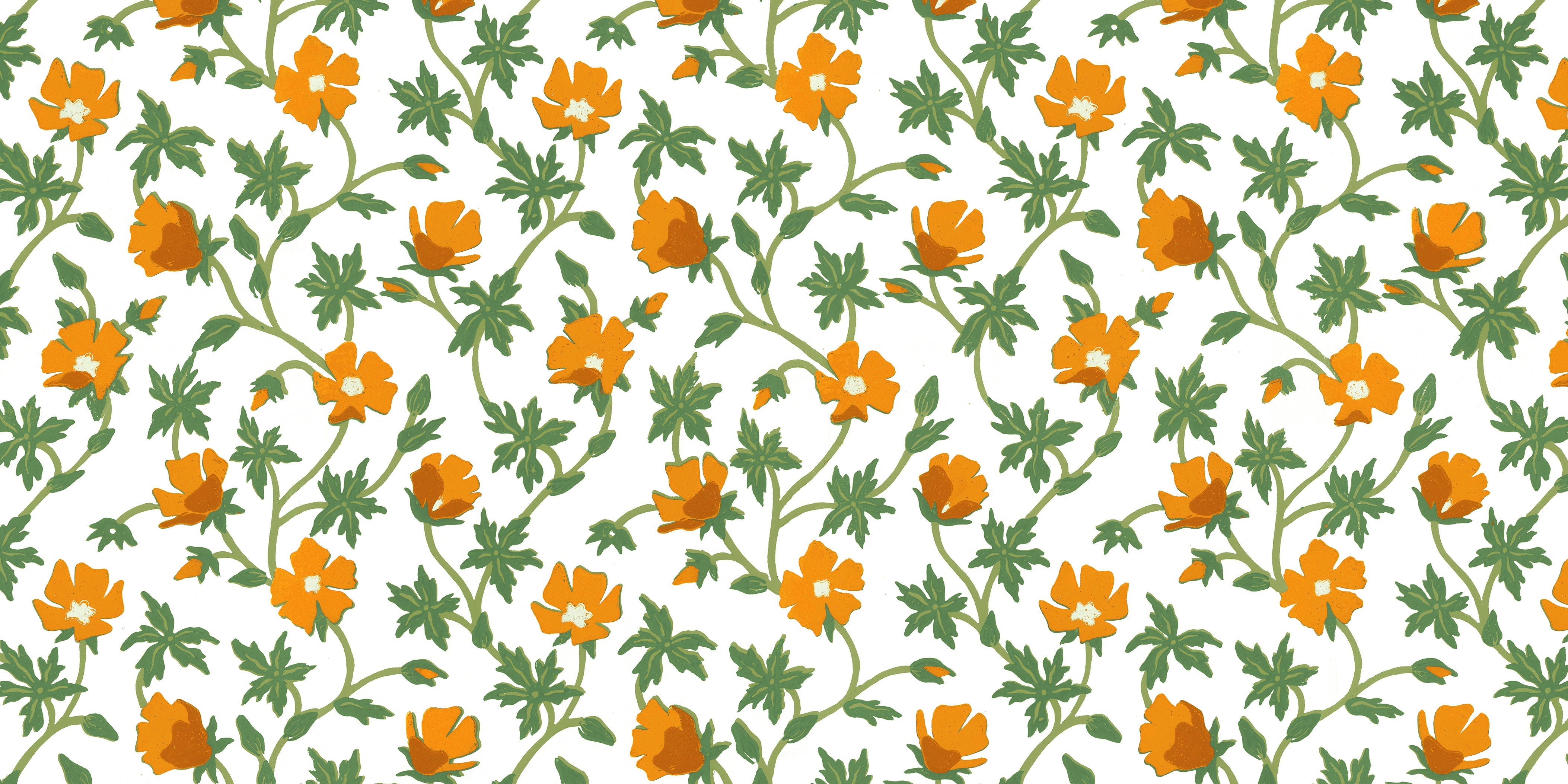 BUFFALO Fabric Poppy in Golden Sample