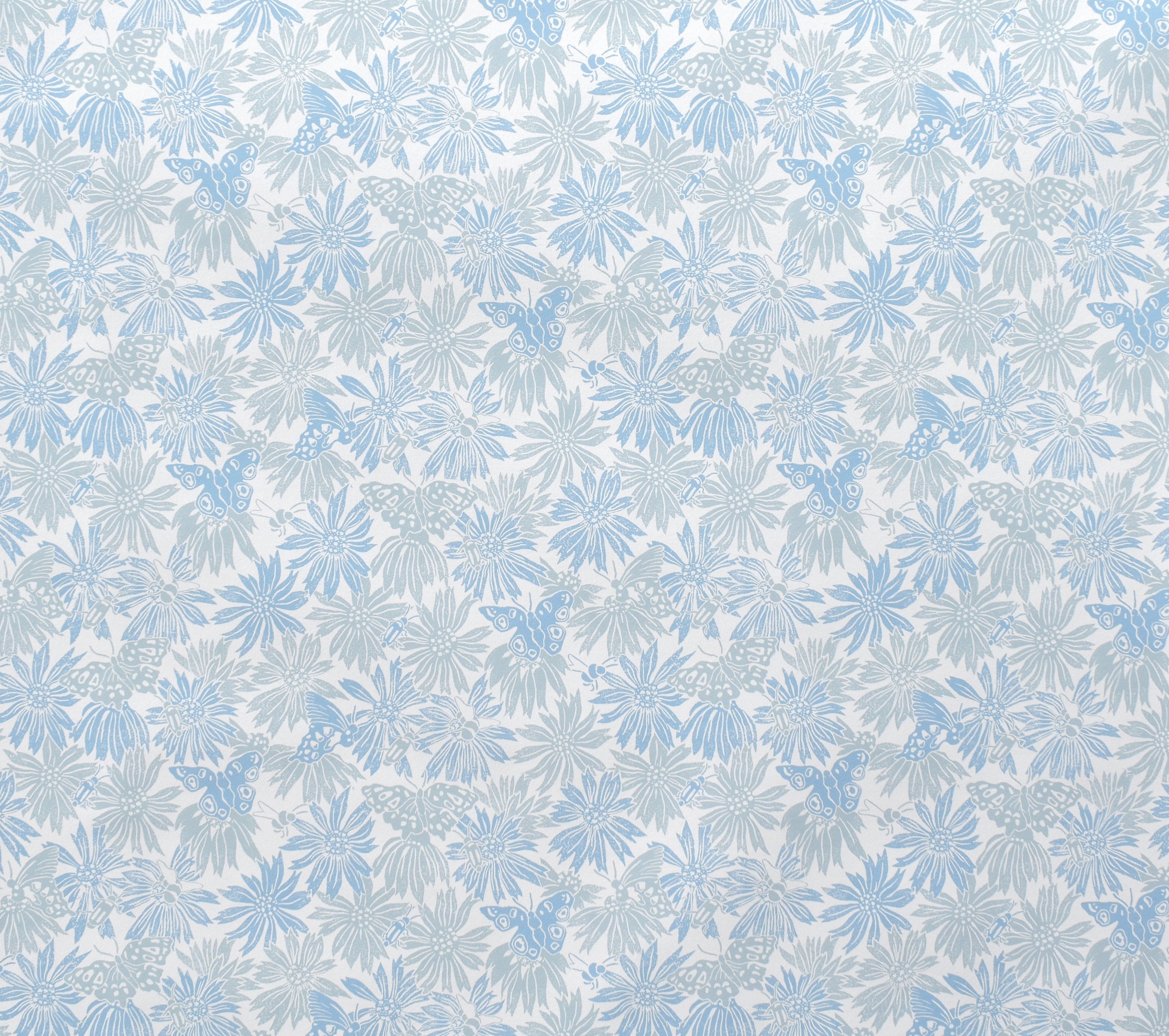 CONEFLOWER Wallpaper in Pale Aqua