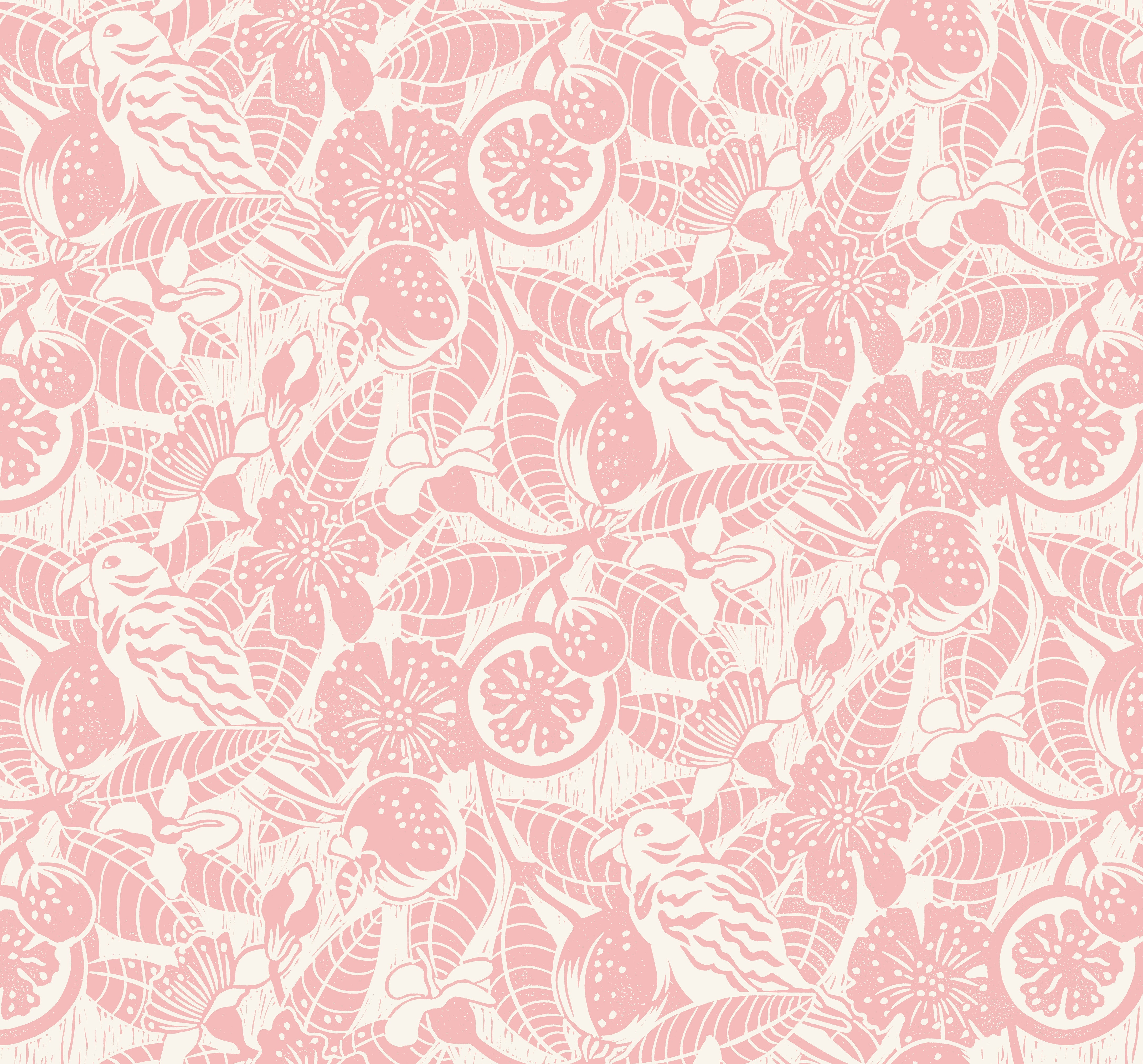 GUAVA Wallpaper in Pink Sample