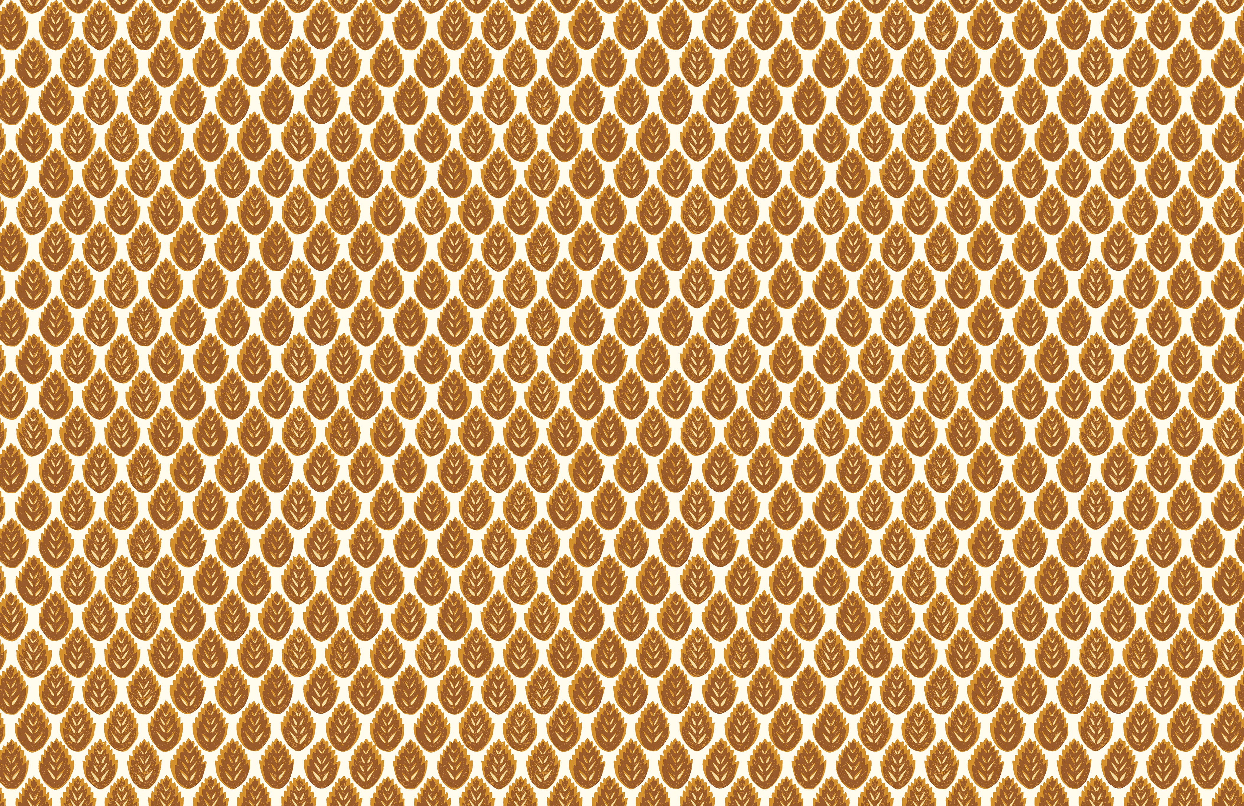 LEAFLET Fabric in Tobacco