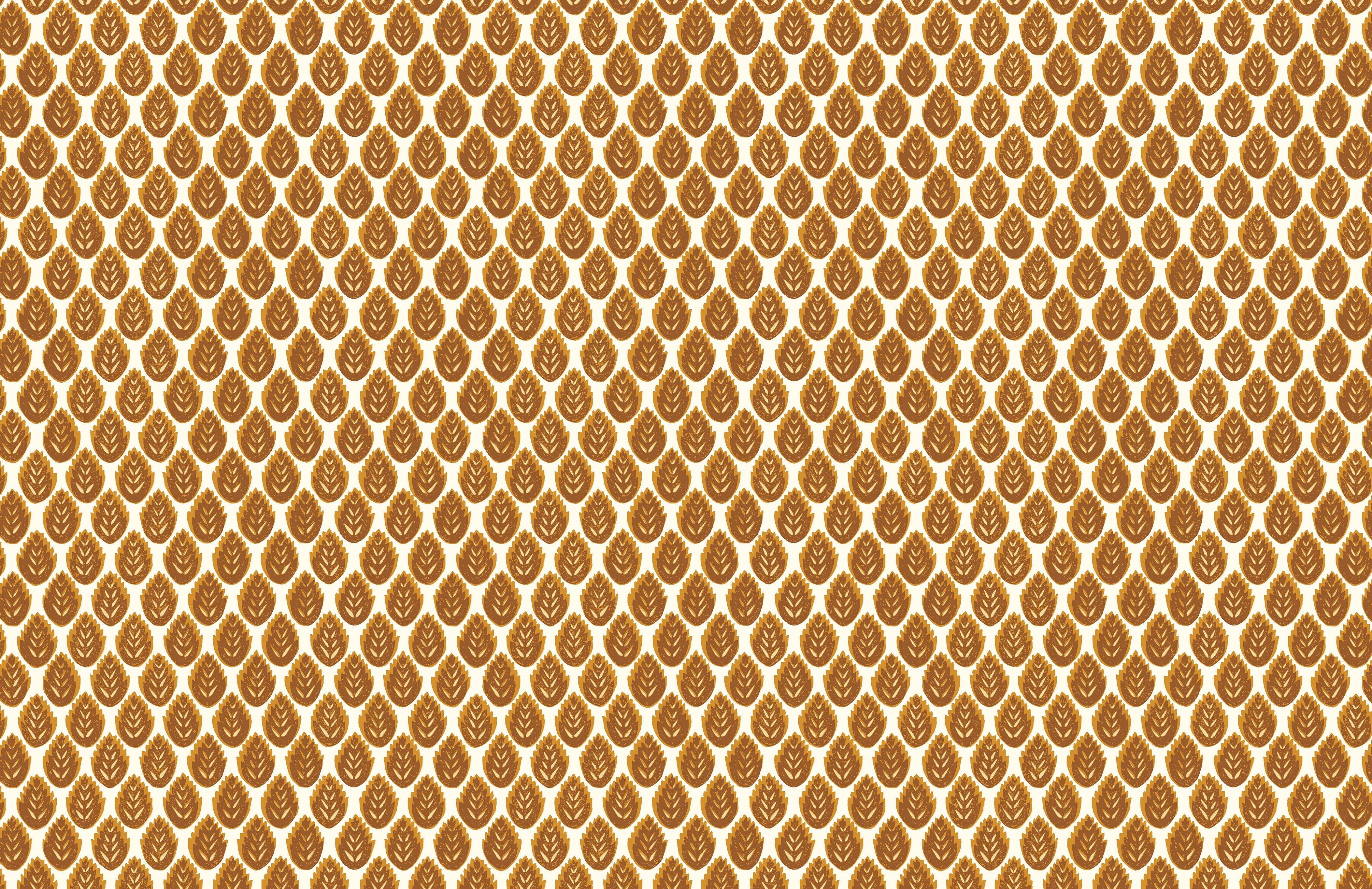 LEAFLET Fabric in Tobacco Sample