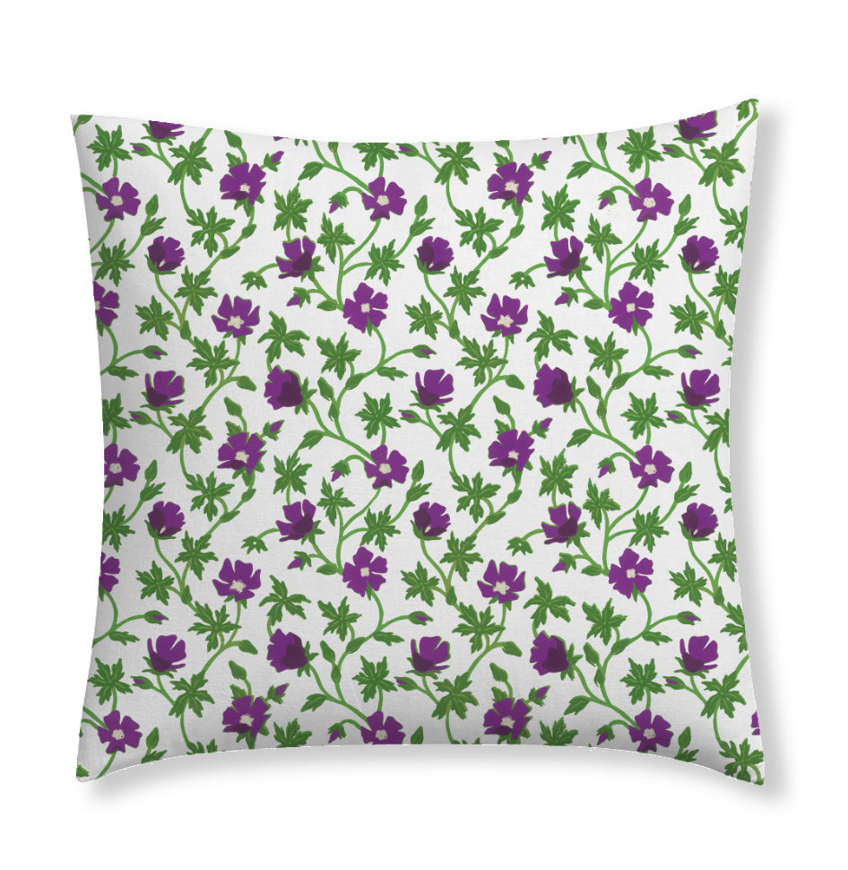 BUFFALO POPPY Pillow in Plum