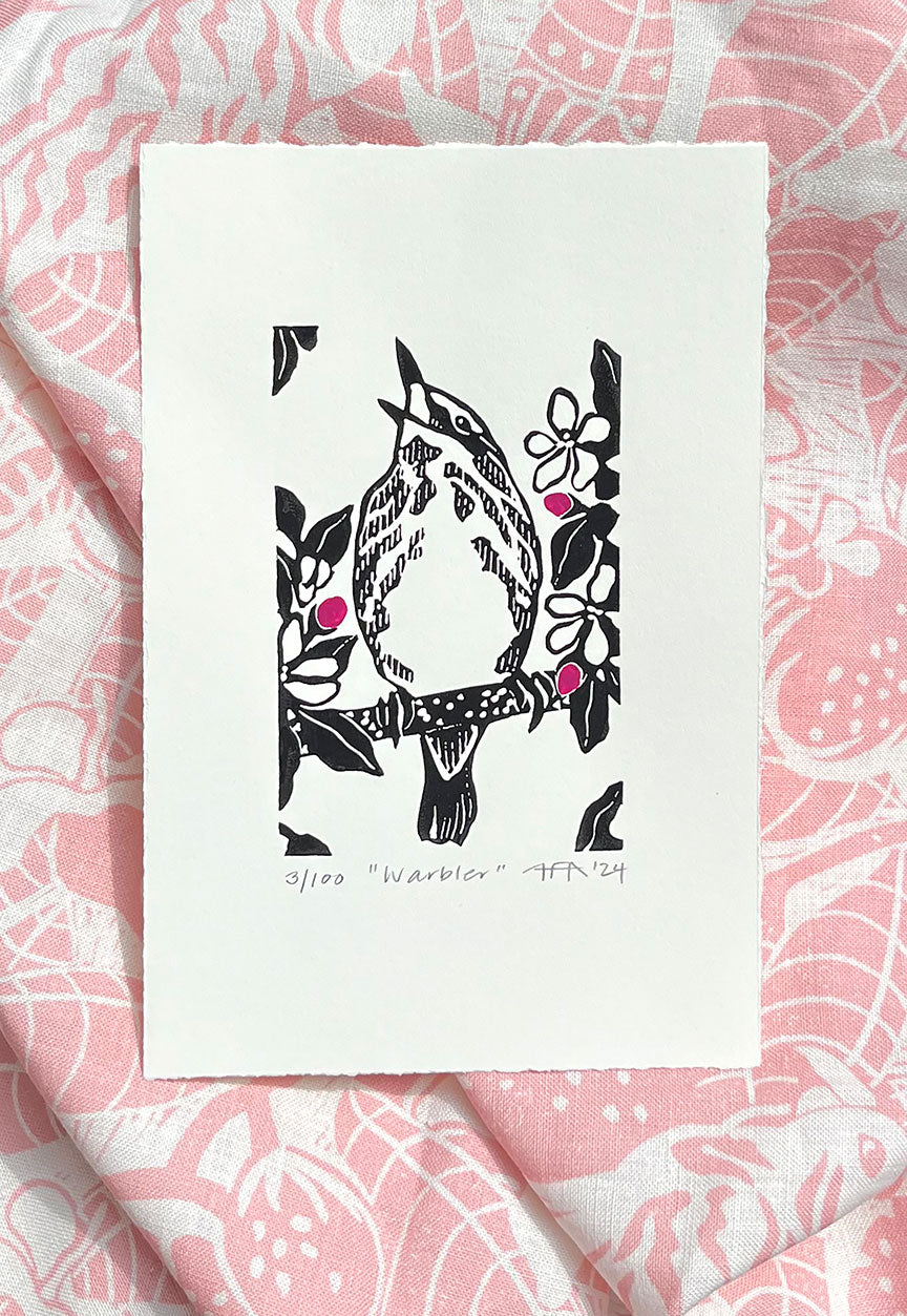 Warbler and Crabapple