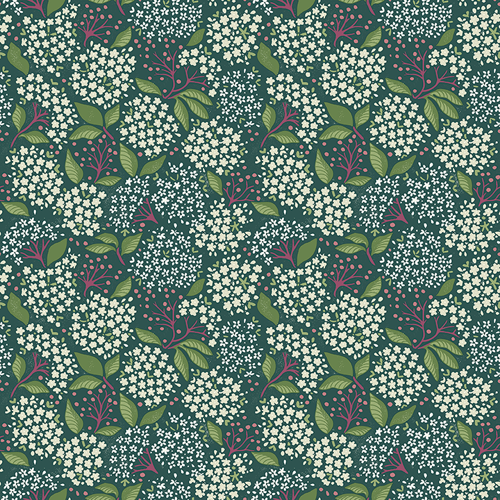 ELDERBERRY Wallpaper in Spruce